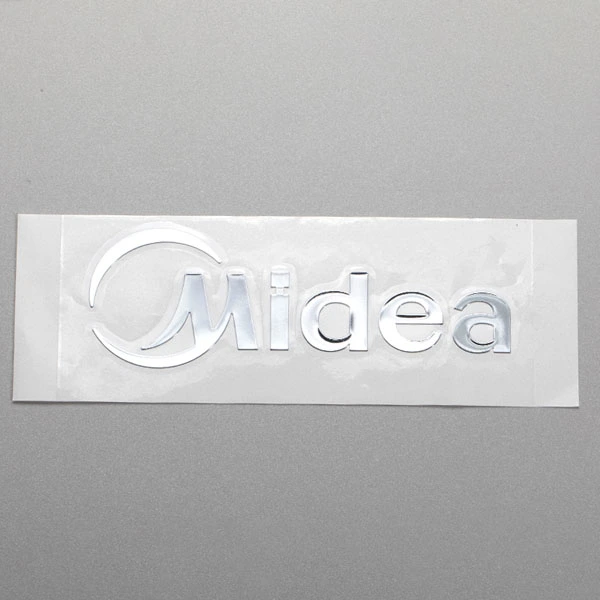 Mukautettu ohut sähkömuotti kultainen nikkeli 3D-logo siirto metalliset kirjaimet etiketit UV kosmeettiset metallitarrat kromi tarra