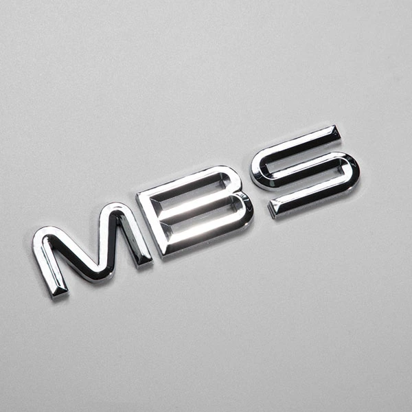 Kromattu ABS 3D Emblem Automotive Hope Mirror värilogo