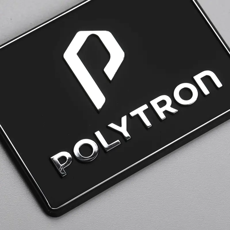 Räätälöity 3D Electroform Logo kromi nikkelimetallitarra
