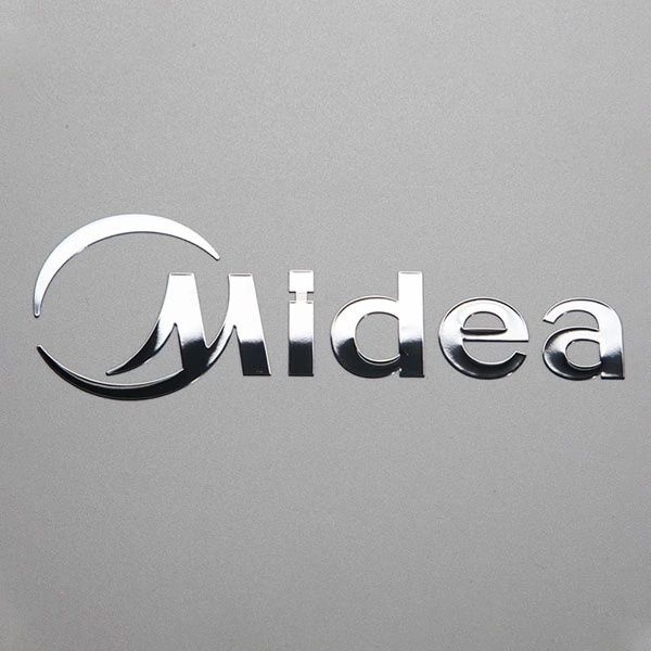 Mukautettu ohut sähkömuotti kultainen nikkeli 3D-logo siirto metalliset kirjaimet etiketit UV kosmeettiset metallitarrat kromi tarra