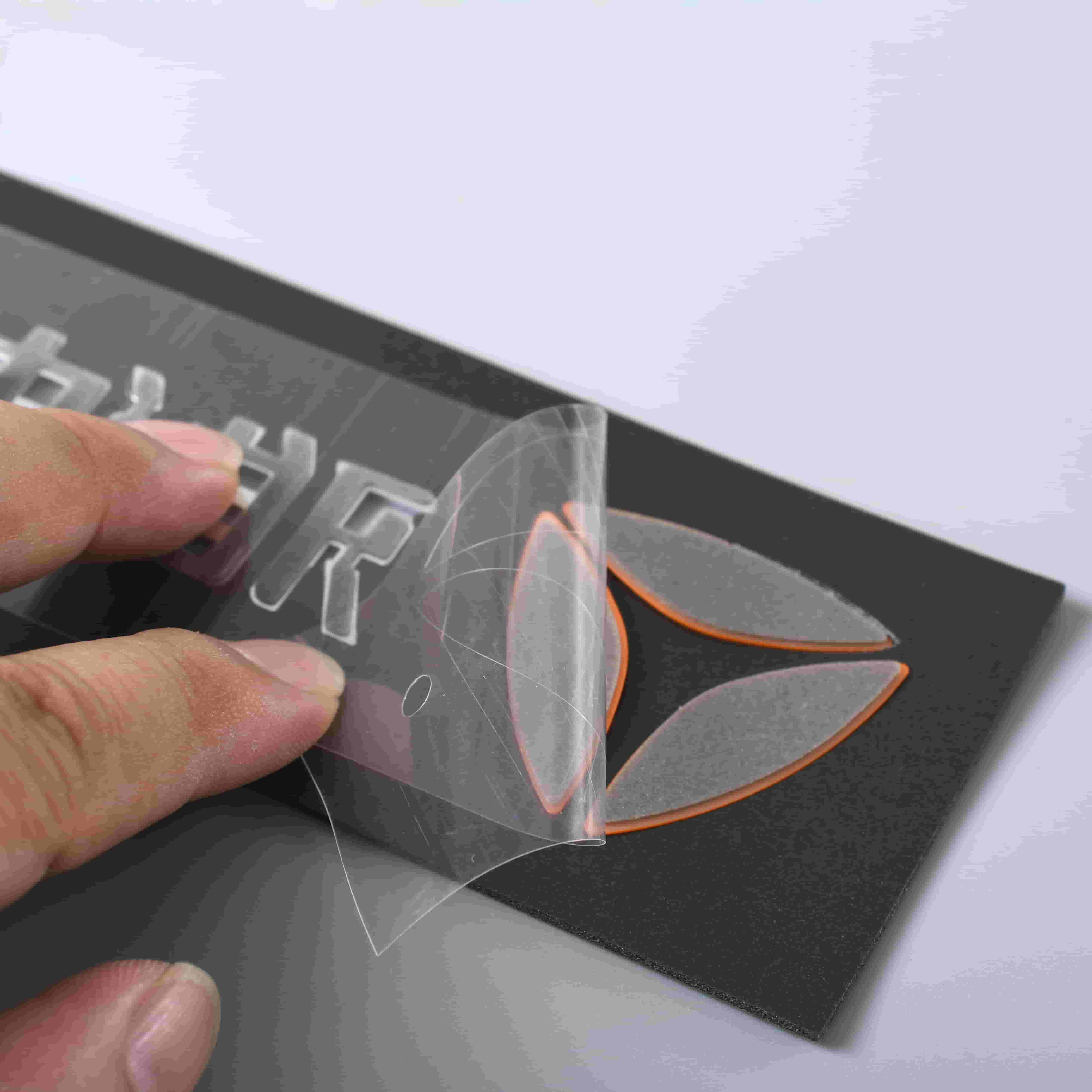 3D-moottoripyörän etikettitarra muovinen kromilogo ABS-merkki