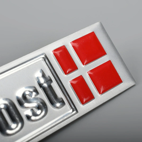 Metallin nimi Plate -alumiini -etiketti