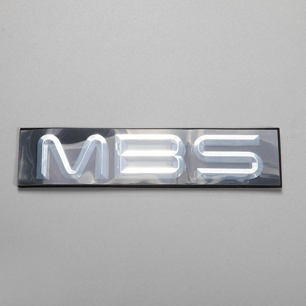 Kromattu ABS 3D Emblem Automotive Hope Mirror värilogo