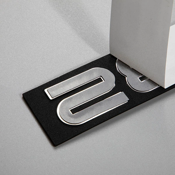 Kromattu ABS 3D Emblem Automotive Hope Mirror värilogo