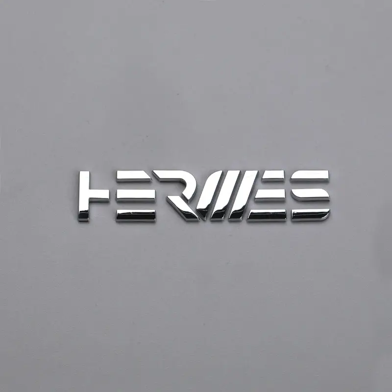 ABS 3D kromi Logo Muovinen Boiler Emblem Itseliimautuva tarra
