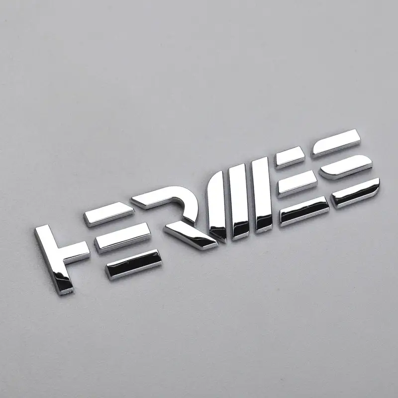ABS 3D kromi Logo Muovinen Boiler Emblem Itseliimautuva tarra
