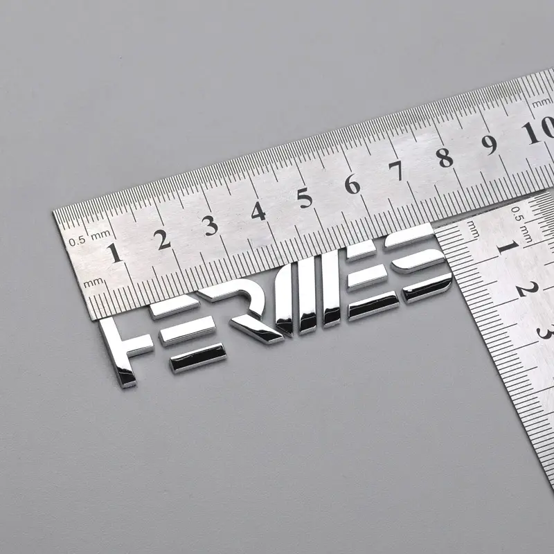 ABS 3D kromi Logo Muovinen Boiler Emblem Itseliimautuva tarra
