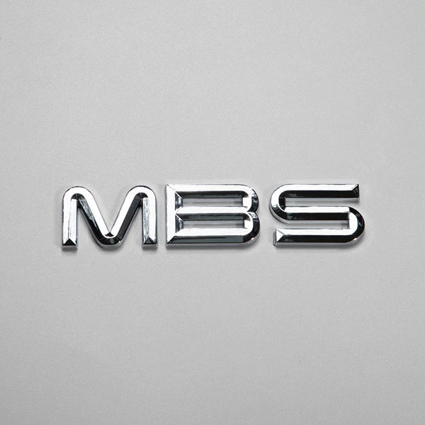 Kromattu ABS 3D Emblem Automotive Hope Mirror värilogo