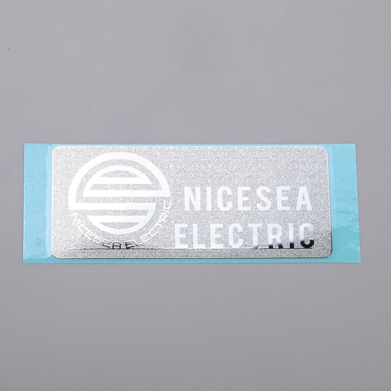 Chrome hopea -logotarra nikkelitarra 3M-liimalla
