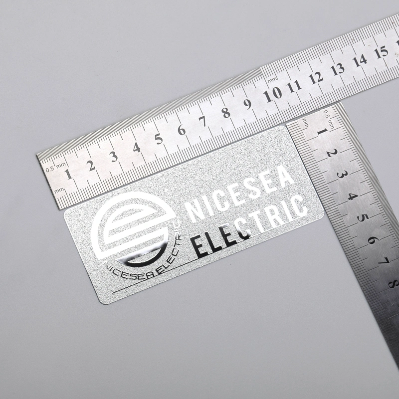 Chrome hopea -logotarra nikkelitarra 3M-liimalla