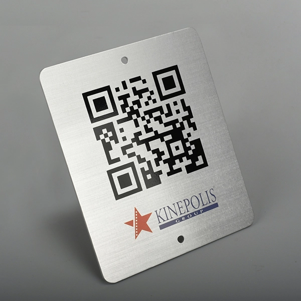 QR-koodi alumiinitarra