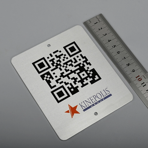 QR-koodi alumiinitarra