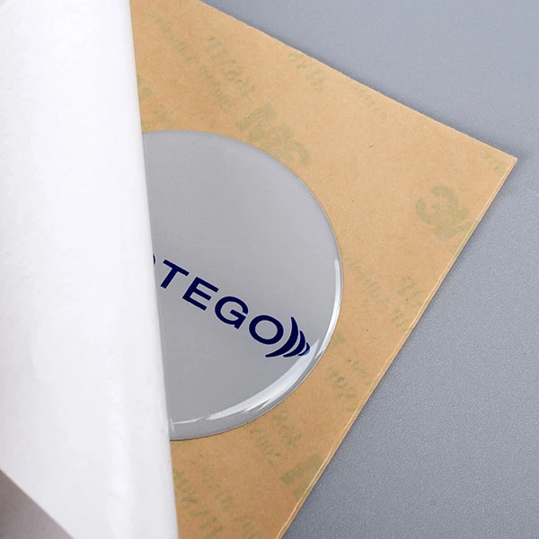 PU Dome Resin Epoksi -logo PU-tarra
